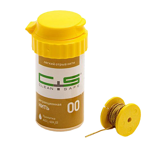 Нить ретракционная Clean+Safe  №00 с пропиткой