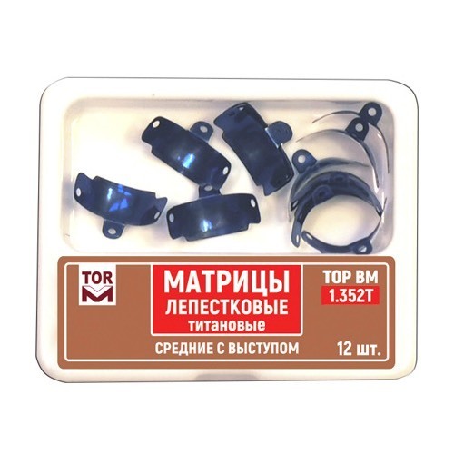1.352Т Матрицы лепестковые средние с выступом, 35 мкм, 12 шт. ТОР ВМ дек.