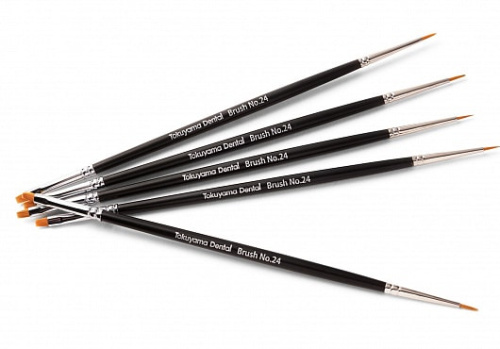 Кисточки двухсторонние Brush №24 набор 5шт. Токояма серт.