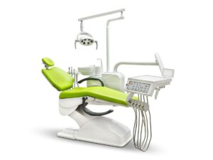 Стоматологическая установка AJ 12 с нижней подачей цвет зеленое яблоко