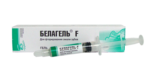 Белагель Ф гель для фторирования эмали зубов Владмива
