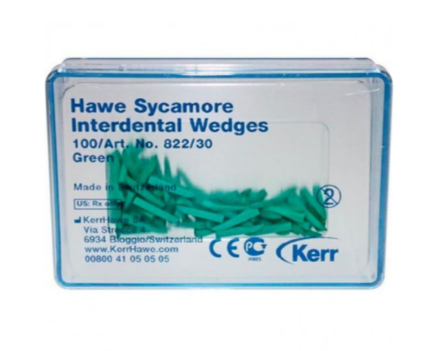 Клинья  дерев. зеленые №822/30 Керр
