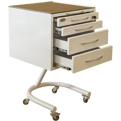 Тумба С4 передвижная 500*500*835, 4 ящиков  сталь с полимерным покрытием №305 003 СТРУМ БЕЛАЯ