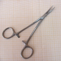 Зажим к/о т Москит изогнутый  150 мм J-17-058