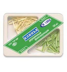 Клинья  дерев. 1.080, Зеленые/белые "ТОР ВМ"