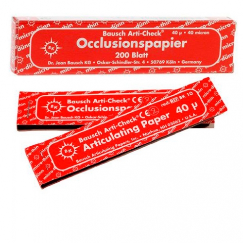 Артикул. бумага красная ВК-10 40 мкм/Bausch (уп/200шт)