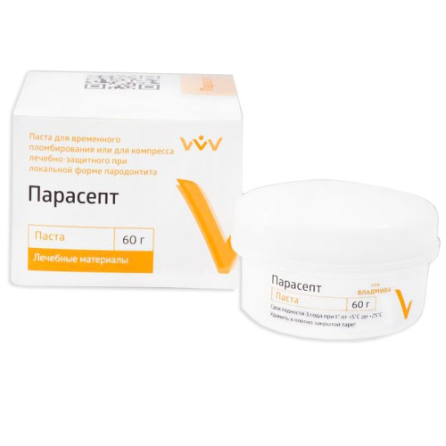 Парасепт-плотный защитный компресс для десен 60г Владмива