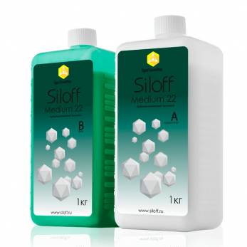 Силоф силикон дублирующий Siloff Medium 22 1 кг + 1 кг дек.