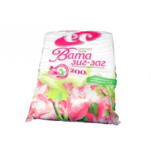 Вата хирургичя нестер.200г Зиг-Заг "Емельяновская" серт.