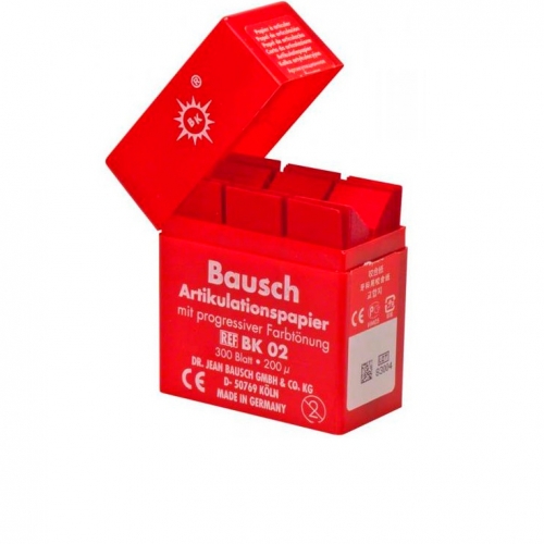 Артикул. бумага красная ВК-02 200 мкм/Bausch (уп/300шт) дек.
