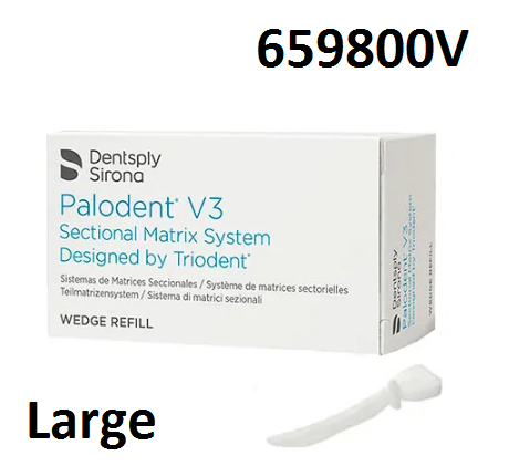 Клинья Палодент Palodent V3 L 100шт, матричные  большие белые (659800V) Dentsply серт.