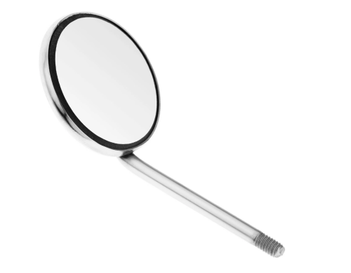 23-5 Зеркало стоматологическое №4, 22 мм родий (1шт)  HLW