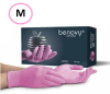 Перчатки нитриловые M Benovy (1 уп. - 50 пар) розовые