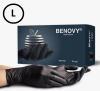Перчатки нитриловые L Benovy (1 уп. - 50 пар) черные
