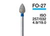 Боры алмазные FO-27, (1уп-1 шт) MANI, Япония серт.