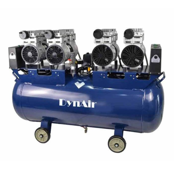 Компрессор DA7004D с осушителем, 547 л/мин, ресивер 100, безмасляный на 7 установок