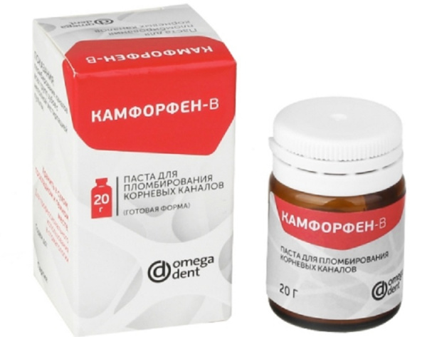 Камфорфен-В (20 гр) паста для пломбирования корневых каналов Омега серт.