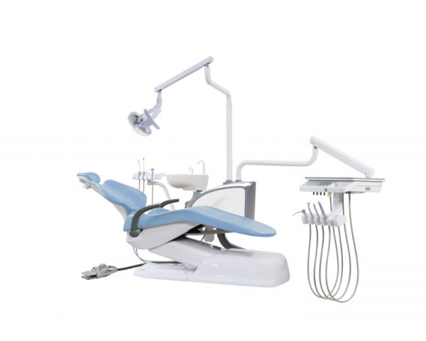 Стоматологическая установка AJ 12 с нижней подачей (S1 цвет Голубой)