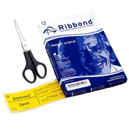 MKIT2 Ribbond 2мм материал для шинирования с ножницами(1шт.*22см), толщина нити 0,35мм