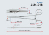 Иглодержатель общехирургический, 160мм J-24-018 (Surgicon) серт.