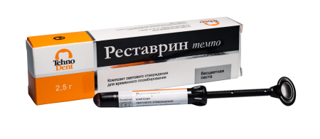 Реставрин паста темпо LC бесцветная 2,5г (Tehno Dent) 0118 серт.