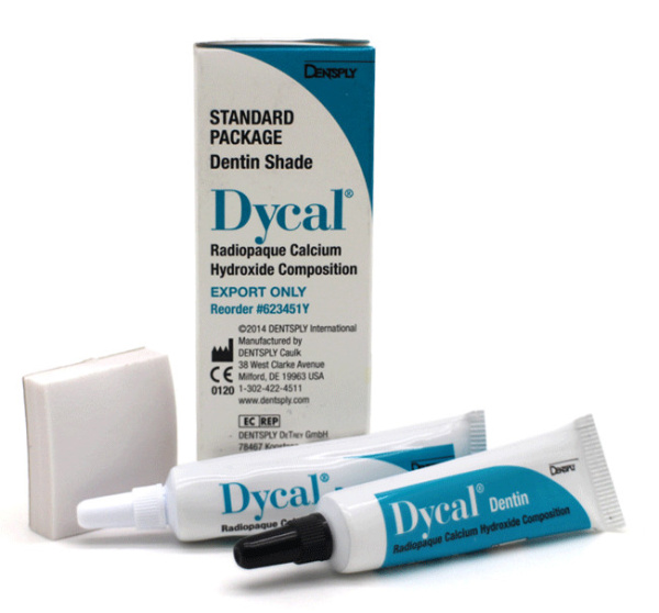 Дайкал Dycal Ivory 13гр.+11гр. гидрооксида кальция (623401Y) Dentsply серт.