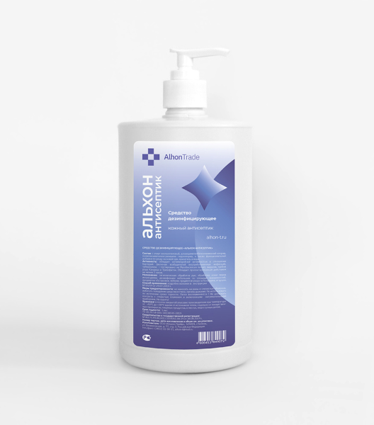 Антисептик кожный Альхон 1л серт.(с дозатором)